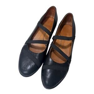 L’Amour Des Pieds Mary Jane Wedge Women’s Size 9 Black Leather Comfort Soft